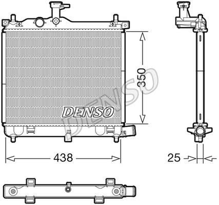 DENSO DRM41021 Chłodnica, układ chłodzenia silnika DRM41021: Dobra cena w Polsce na 2407.PL - Kup Teraz!