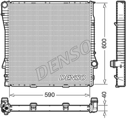 DENSO DRM05112 Radiator, engine cooling DRM05112: Buy near me in Poland at 2407.PL - Good price!