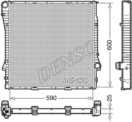 DENSO DRM05113 Radiator, engine cooling DRM05113: Buy near me in Poland at 2407.PL - Good price!