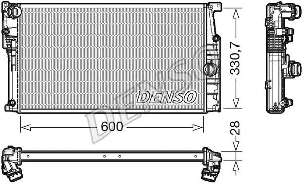 DENSO DRM05120 Radiator, engine cooling DRM05120: Buy near me in Poland at 2407.PL - Good price!