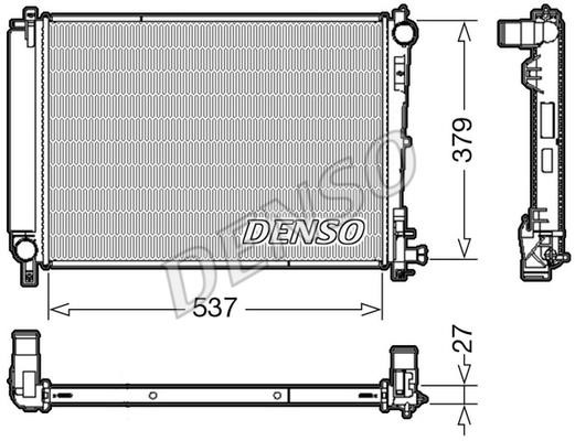 DENSO DRM06003 Radiator, engine cooling DRM06003: Buy near me in Poland at 2407.PL - Good price!