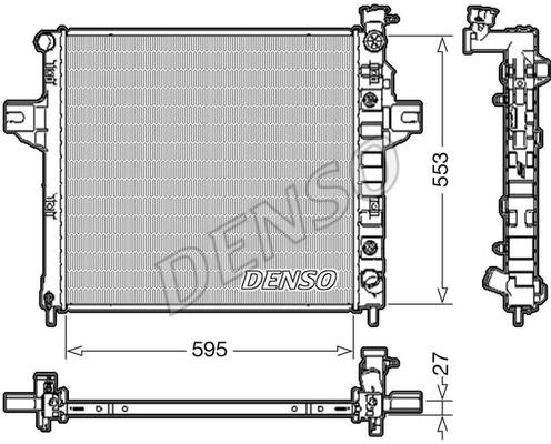 DENSO DRM06032 Radiator, engine cooling DRM06032: Buy near me in Poland at 2407.PL - Good price!