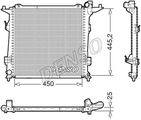 DENSO DRM43006 Radiator, engine cooling DRM43006: Buy near me in Poland at 2407.PL - Good price!