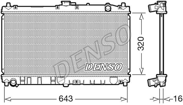 DENSO DRM44031 Радіатор охолодження двигуна DRM44031: Приваблива ціна - Купити у Польщі на 2407.PL!
