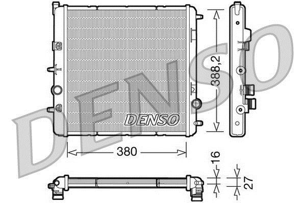 DENSO DRM07003 Radiator, engine cooling DRM07003: Buy near me in Poland at 2407.PL - Good price!