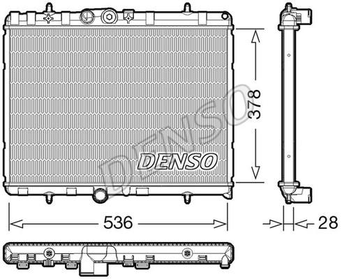 DENSO DRM07004 Радіатор охолодження двигуна DRM07004: Приваблива ціна - Купити у Польщі на 2407.PL!