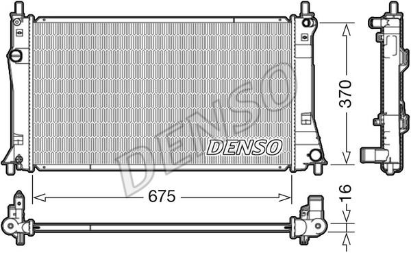 DENSO DRM44035 Radiator, engine cooling DRM44035: Buy near me in Poland at 2407.PL - Good price!