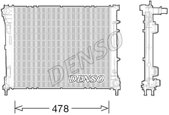 DENSO DRM09043 Radiator, engine cooling DRM09043: Buy near me at 2407.PL in Poland at an Affordable price!