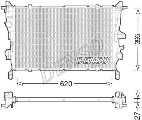 DENSO DRM09045 Radiator, engine cooling DRM09045: Buy near me in Poland at 2407.PL - Good price!