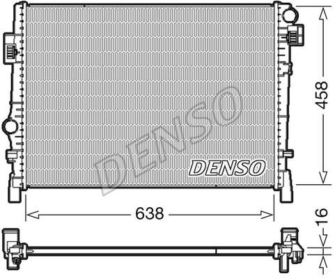 DENSO DRM09054 Радиатор охлаждения двигателя DRM09054: Отличная цена - Купить в Польше на 2407.PL!
