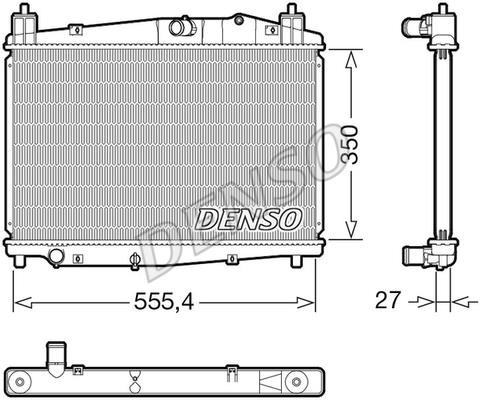 DENSO DRM44046 Radiator, engine cooling DRM44046: Buy near me in Poland at 2407.PL - Good price!
