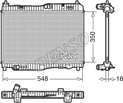DENSO DRM10006 Radiator, engine cooling DRM10006: Buy near me in Poland at 2407.PL - Good price!
