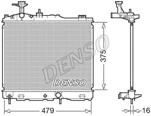 DENSO DRM45039 Radiator, engine cooling DRM45039: Buy near me in Poland at 2407.PL - Good price!
