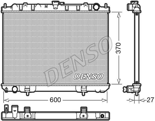 DENSO DRM46039 Радіатор охолодження двигуна DRM46039: Приваблива ціна - Купити у Польщі на 2407.PL!