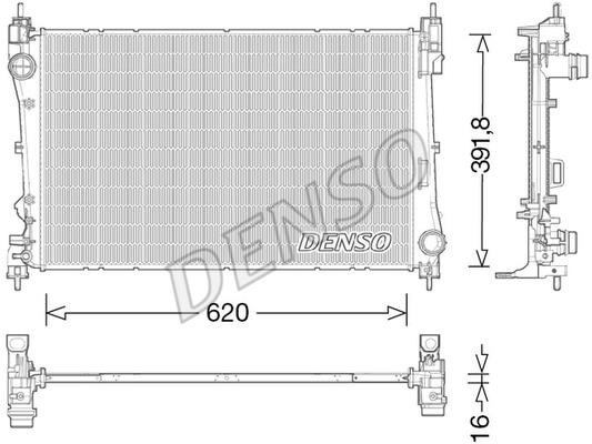 DENSO DRM13017 Радіатор охолодження двигуна DRM13017: Приваблива ціна - Купити у Польщі на 2407.PL!