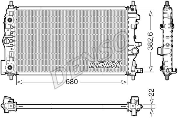 DENSO DRM15008 Radiator, engine cooling DRM15008: Buy near me in Poland at 2407.PL - Good price!