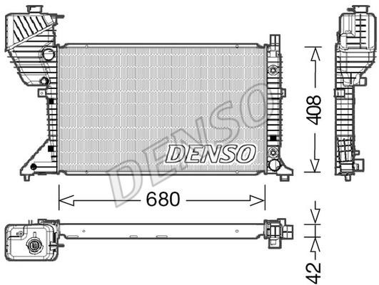 DENSO DRM17019 Radiator, engine cooling DRM17019: Buy near me in Poland at 2407.PL - Good price!