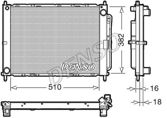 DENSO DRM46102 Chłodnica, układ chłodzenia silnika DRM46102: Dobra cena w Polsce na 2407.PL - Kup Teraz!