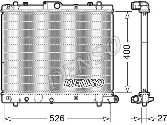 DENSO DRM47036 Radiator, engine cooling DRM47036: Buy near me in Poland at 2407.PL - Good price!