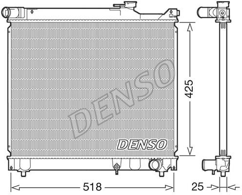 DENSO DRM47037 Radiator, engine cooling DRM47037: Buy near me in Poland at 2407.PL - Good price!
