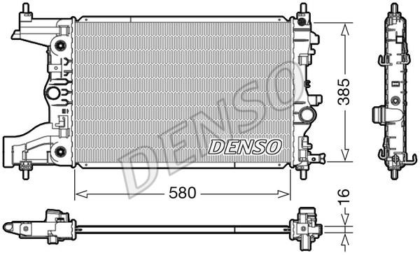 DENSO DRM20005 Radiator, engine cooling DRM20005: Buy near me in Poland at 2407.PL - Good price!