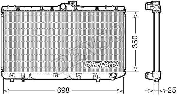DENSO DRM50079 Radiator, engine cooling DRM50079: Buy near me in Poland at 2407.PL - Good price!