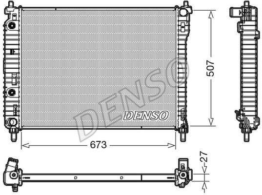DENSO DRM20008 Radiator, engine cooling DRM20008: Buy near me in Poland at 2407.PL - Good price!
