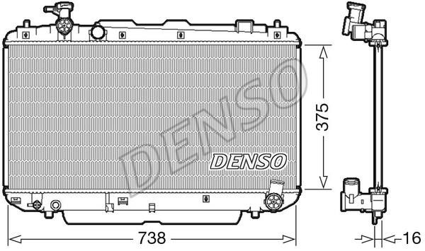 DENSO DRM50083 Radiator, engine cooling DRM50083: Buy near me at 2407.PL in Poland at an Affordable price!