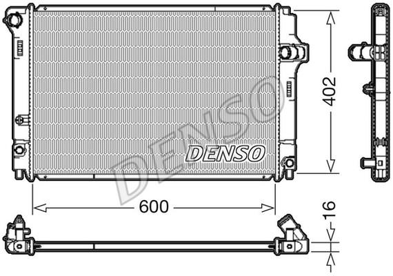 DENSO DRM50089 Radiator, engine cooling DRM50089: Buy near me in Poland at 2407.PL - Good price!