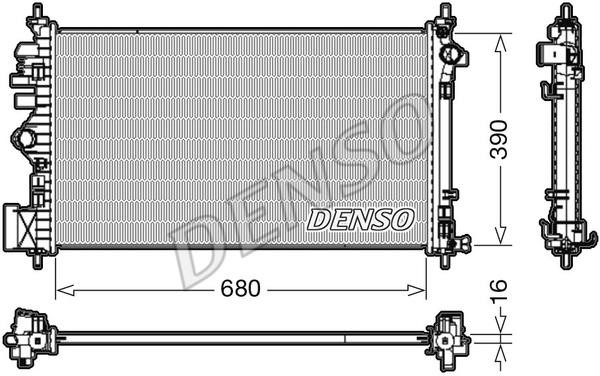 DENSO DRM20111 Radiator, engine cooling DRM20111: Buy near me in Poland at 2407.PL - Good price!
