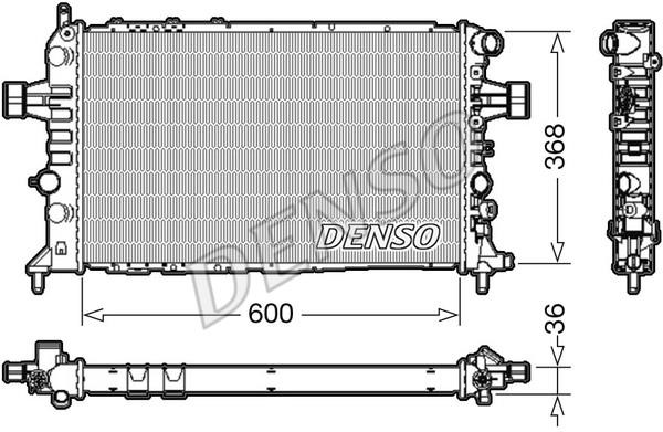 DENSO DRM20112 Radiator, engine cooling DRM20112: Buy near me in Poland at 2407.PL - Good price!