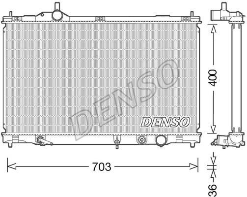 DENSO DRM50095 Радиатор охлаждения двигателя DRM50095: Купить в Польше - Отличная цена на 2407.PL!