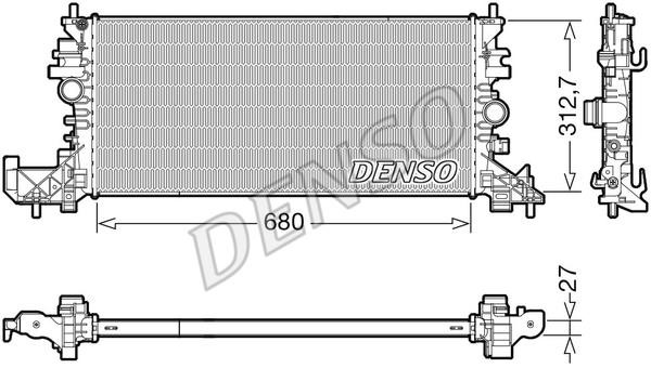 DENSO DRM20118 Радіатор охолодження двигуна DRM20118: Купити у Польщі - Добра ціна на 2407.PL!