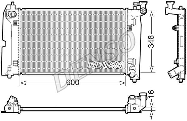 DENSO DRM50110 Radiator, engine cooling DRM50110: Buy near me in Poland at 2407.PL - Good price!
