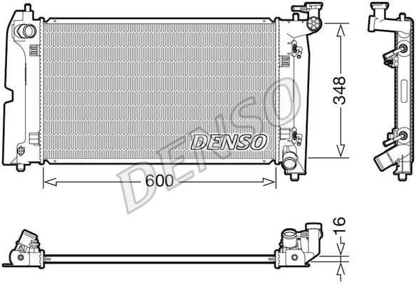 DENSO DRM50111 Radiator, engine cooling DRM50111: Buy near me in Poland at 2407.PL - Good price!