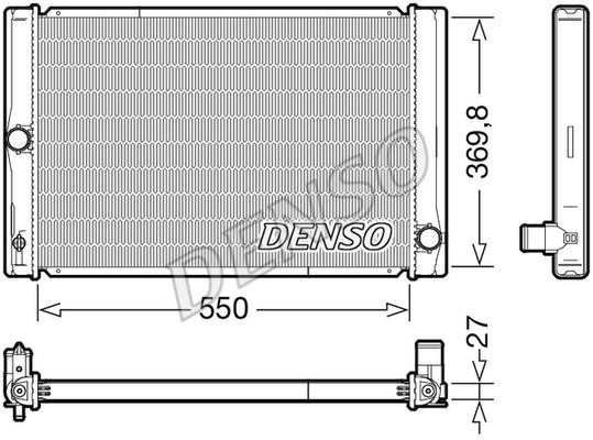 DENSO DRM50123 Radiator, engine cooling DRM50123: Buy near me in Poland at 2407.PL - Good price!