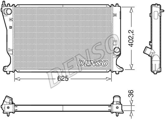 DENSO DRM50132 Radiator, engine cooling DRM50132: Buy near me at 2407.PL in Poland at an Affordable price!