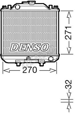 DENSO DRM99011 Радиатор охлаждения двигателя DRM99011: Отличная цена - Купить в Польше на 2407.PL!