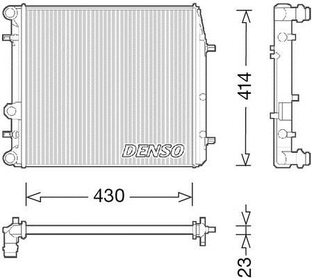 DENSO DRM27006 Radiator, engine cooling DRM27006: Buy near me in Poland at 2407.PL - Good price!