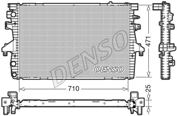 DENSO DRM32039 Радіатор охолодження двигуна DRM32039: Приваблива ціна - Купити у Польщі на 2407.PL!