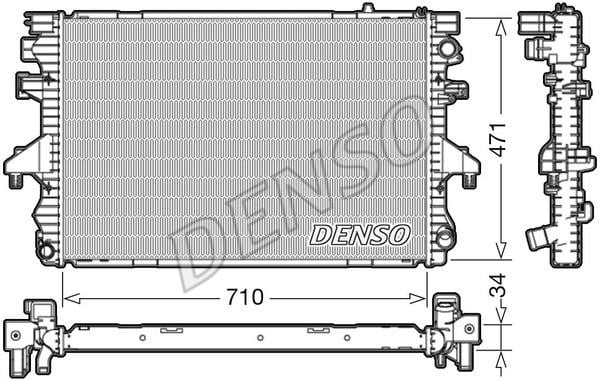 DENSO DRM32040 Радіатор охолодження двигуна DRM32040: Приваблива ціна - Купити у Польщі на 2407.PL!