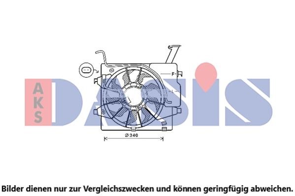 Dasis 568111N Fan, radiator 568111N: Buy near me in Poland at 2407.PL - Good price!