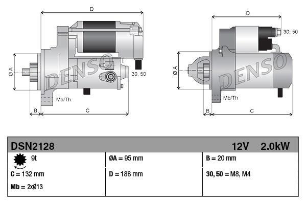 DENSO DSN2128 Стартер DSN2128: Купить в Польше - Отличная цена на 2407.PL!