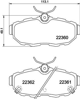 Mintex MDB3848 Brake Pad Set, disc brake MDB3848: Buy near me in Poland at 2407.PL - Good price!