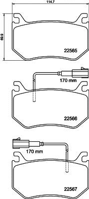 Mintex MDB3990 Brake Pad Set, disc brake MDB3990: Buy near me in Poland at 2407.PL - Good price!