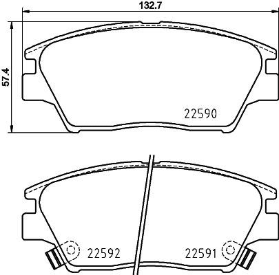 Mintex MDB3819 Brake Pad Set, disc brake MDB3819: Buy near me in Poland at 2407.PL - Good price!