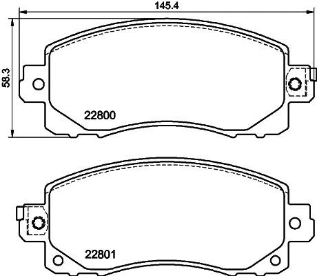 Mintex MDB4056 Гальмівні колодки, комплект MDB4056: Приваблива ціна - Купити у Польщі на 2407.PL!