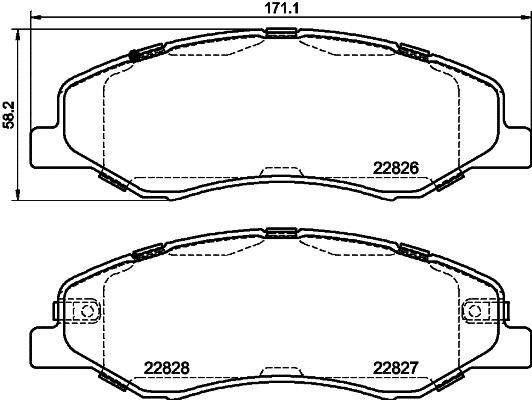 Mintex MDB4076 Brake Pad Set, disc brake MDB4076: Buy near me in Poland at 2407.PL - Good price!