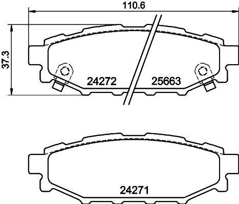 Mintex MDB4100 Brake Pad Set, disc brake MDB4100: Buy near me in Poland at 2407.PL - Good price!