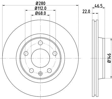 Mintex MDC1031C Front brake disc ventilated MDC1031C: Buy near me in Poland at 2407.PL - Good price!
